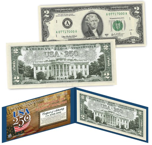 The semiquincentennial commemorative bill is here